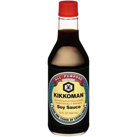 Kikkoman Traditionally Brewed Soy Sauce, 15 oz - Walmart.com - Walmart.com