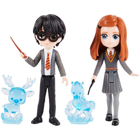 Wizarding World, Magical Minis Harry Potter and Ginny Weasley Patronus Friendship Set with 2 Toy ...