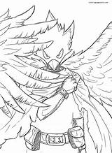 Angemon Coloring Pages sketch template