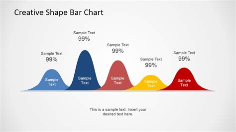 PowerPoint Template Curved Lines for Chart Presentation - SlideModel