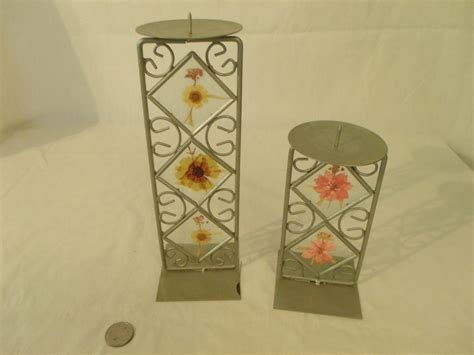 Pedestal candle holders - K-3 Glass