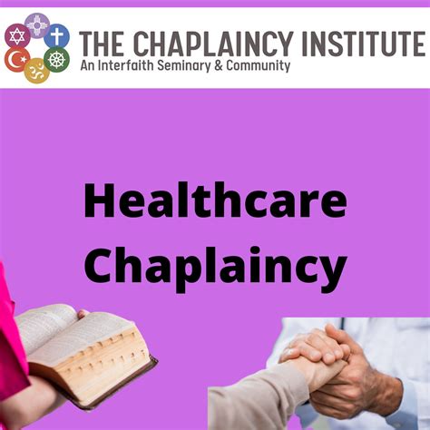 Healthcare Chaplaincy - The Chaplaincy Institute