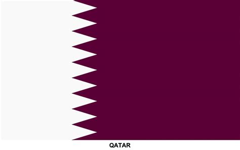 Flag of QATAR, QATAR national flag 45874010 Vector Art at Vecteezy