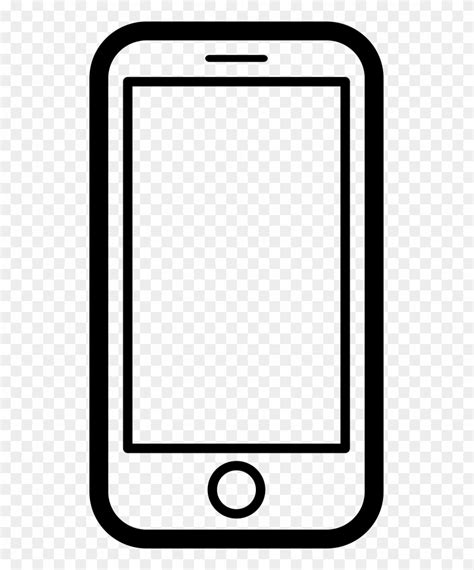 Download Graphic Download Black And White Smartphone Clipart - Mobile Phone - Png Download ...