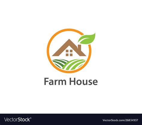 Farm house logo Royalty Free Vector Image - VectorStock