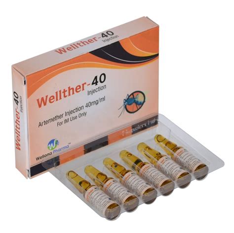 Artemether 40mg or Wellther-40 Injection Manufacturer & Supplier India ...