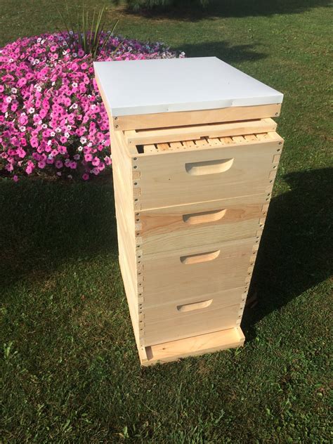 2 Deep 2 Medium Complete Bee Hive kit w/Frames & Foundations (Un-Assembled) Langstroth