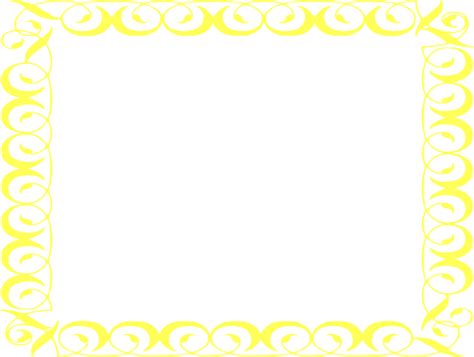 Yellow Border Frame Clip Art at Clker.com - vector clip art online ...