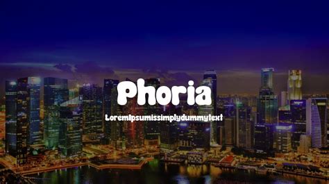 Phoria Font : Download Free for Desktop & Webfont