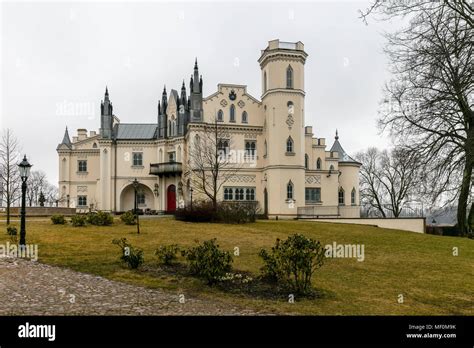 Patrykozy, a neo-gothic palace from 1832, Mazovia, Poland Stock Photo - Alamy