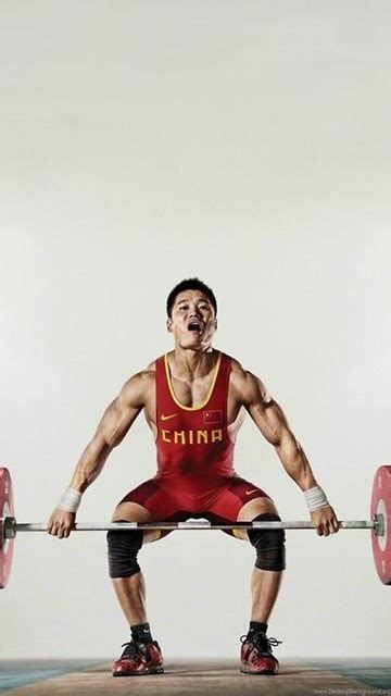 Lu Xiaojun Mid snatch Wallpaper. : Weightlifting Desktop Background