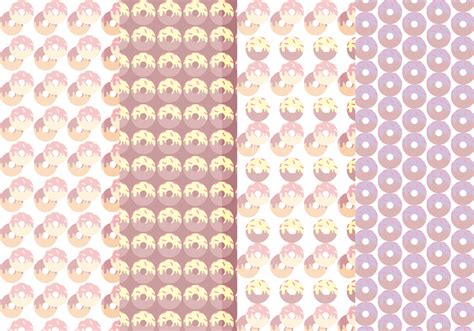 Vector Collection of Seamless Donuts Patterns 140112 Vector Art at Vecteezy