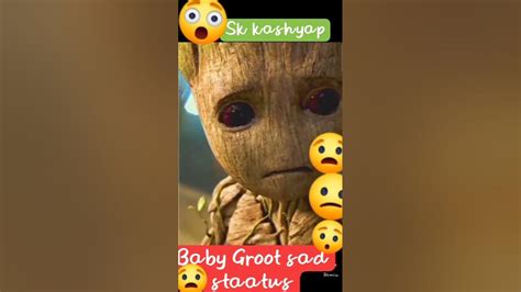 Groot baby sad. guardians ofthe galaxy - YouTube