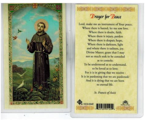 Laminated Prayer Card Prayer to St. Francis De Sales