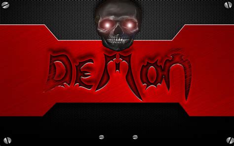 DeMoN Wallpaper With Skull by XoDeMoNoX on DeviantArt