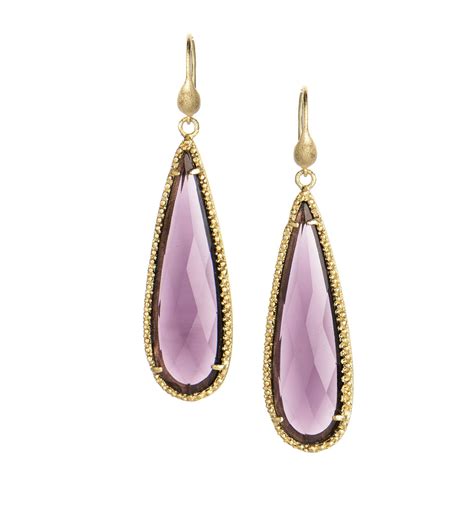 Amethyst Dangle Earrings – Rivka Friedman Jewelry