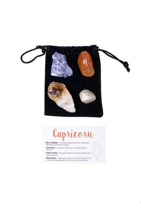 Capricorn Crystal Set – Love By Luna | Capricorn, Green energy, Capricorn gifts