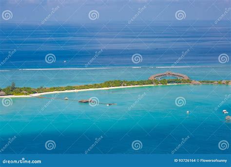 Aerial View of Maldives Beach Landscape Stock Photo - Image of destination, landscape: 93726164