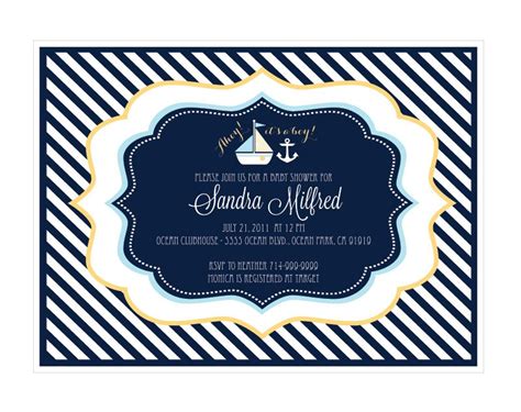 Nautical Theme Party Invitations