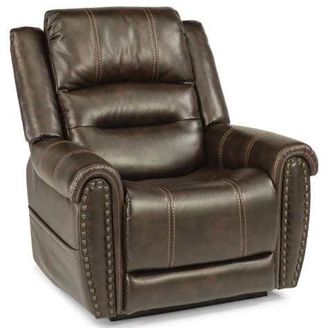 Flexsteel Latitudes - Oscar 1590-55PH 629-70 Power Lift Recliner with Power Headrest and Lumbar ...