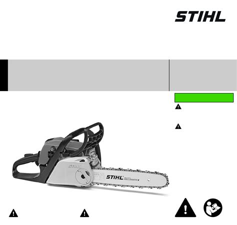 User manual Stihl MS 211 (English - 144 pages)