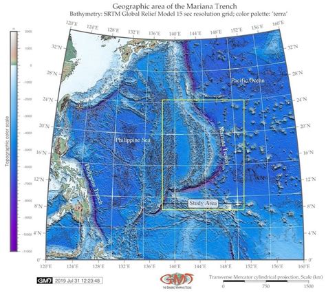 Topographic map and location of the Mariana Trench. [67] | Download Scientific Diagram