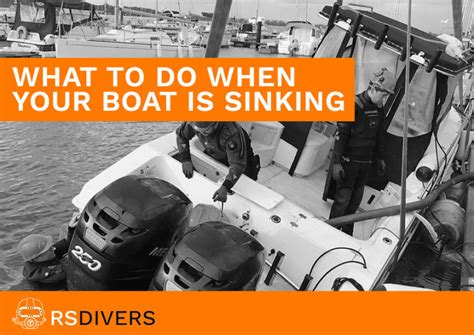 My boat is sinking what should I do? - RS Divers Ltd.