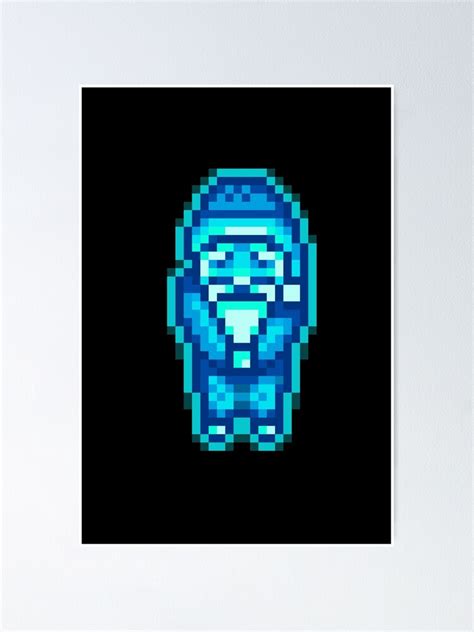 "Stardew Valley Grandpa Ghost" Poster for Sale by aiya-pixels | Redbubble