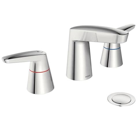 Moen M-Power Chrome Touchless Single Hole Bathroom Sink Faucet with ...