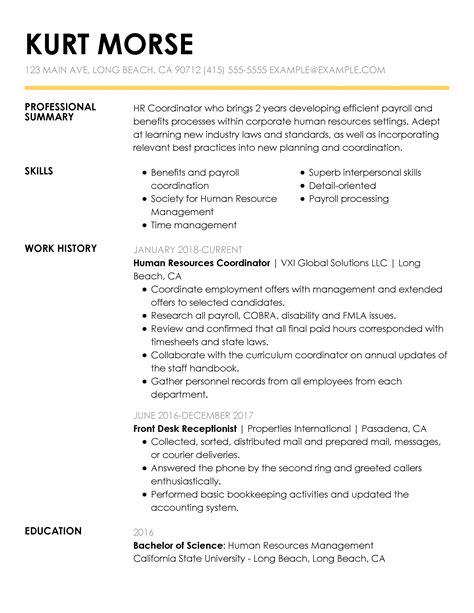 Best Resume Format For Job Application