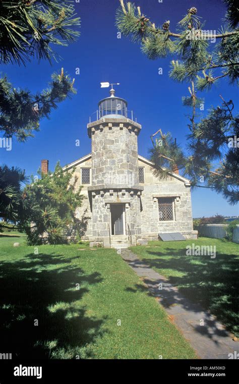 The Stonington Lighthouse and Old Lighthouse Museum Stonington Connecticut Stock Photo - Alamy