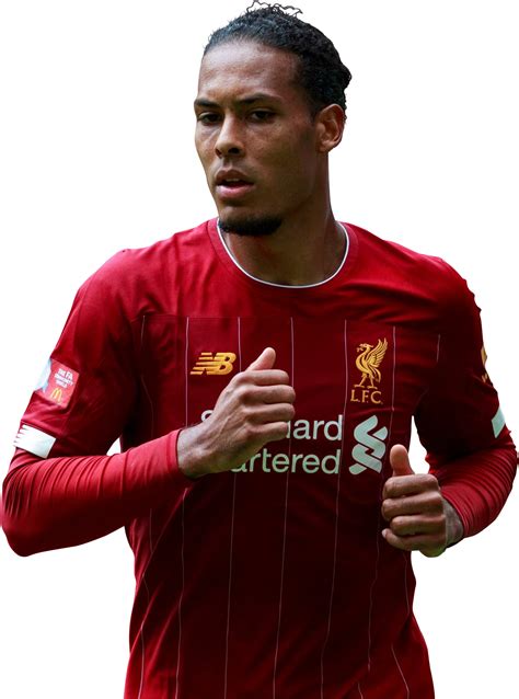 Virgil van Dijk Liverpool football render - FootyRenders