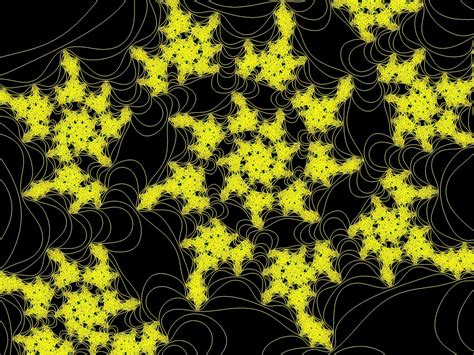 Yellow Fractal Lace Free Stock Photo - Public Domain Pictures