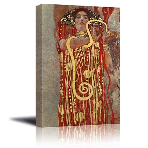 wall26 Hygeia (Detail from Medicine) by Gustav Klimt - Canvas Print Wall Art Famous Oil Painting ...