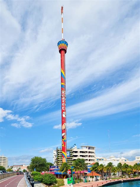 Mexico, Cancun, Panoramic Tower at the Ferry Terminal for Isla Mujeres Editorial Photo - Image ...