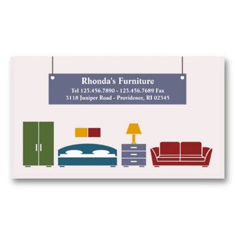 Furniture Business Card | Zazzle.com | Interior designer business card, Graphic design business ...