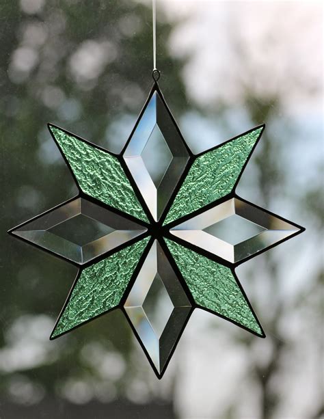 Stained glass and bevel quilt star by Barbara's Glassworks. | Stained ...