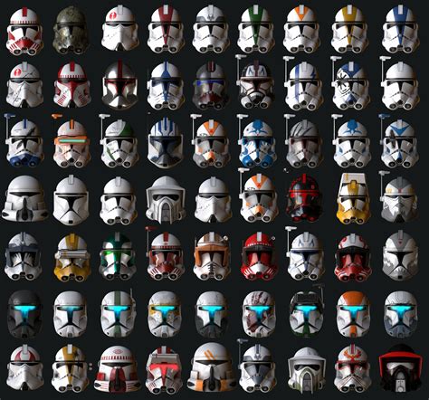 "Star Wars Clone Trooper Helmets" by Morten Langelund Jakobsen | Star ...