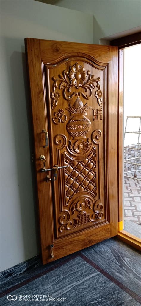 Indian Main Door Designs For Home - The offered wooden main door is a moving wooden structure ...