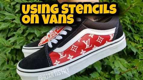 Stencils on Vans - YouTube