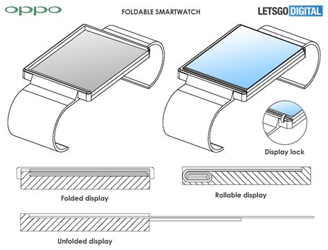 Oppo Smartwatch with a Foldable Display Offers Plenty of Space for Apps - TechEBlog