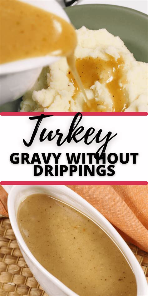 This easy turkey gravy without drippings recipe is a classic flavorful ...