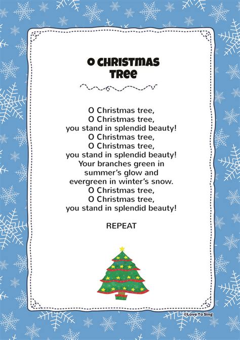 O Christmas Tree | Kids Video Song with FREE Lyrics & Activities ...