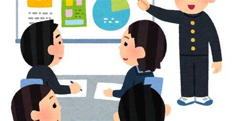 授業をする生徒のイラスト（男子学生） | かわいいフリー素材集 いらすとや