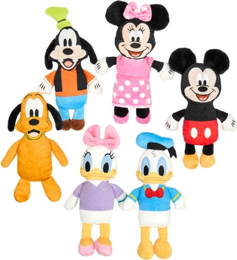 DISNEY Mickey & Friends Plush Squeaky Dog Toy, 6 count - Chewy.com