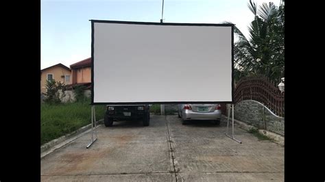 How to install outdoor portable 120-200 inch fast fold projector screen? | WhatsApp: +86 ...