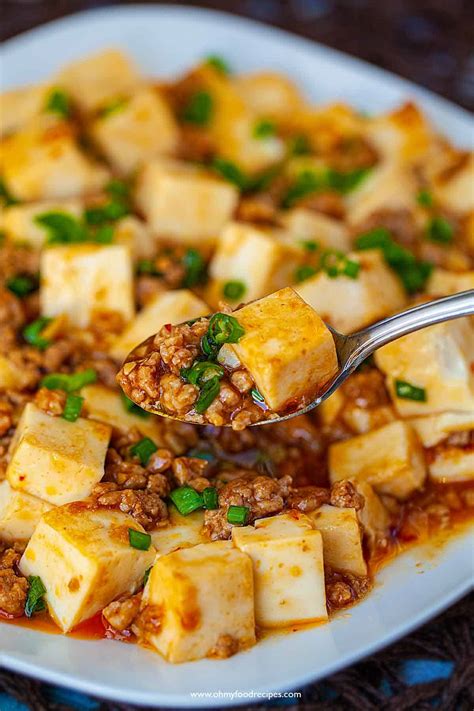 Mapo Tofu Recipe (麻婆豆腐) | Oh My Food Recipes