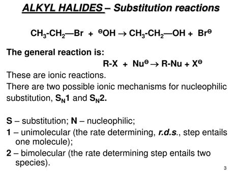 PPT - REACTIONS OF ALKYL HALIDES PowerPoint Presentation, free download - ID:6597319