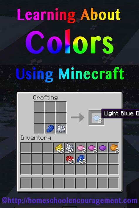 Learning about Colors with Minecraft