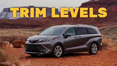 2023 Toyota Sienna Trim Levels and Standard Features